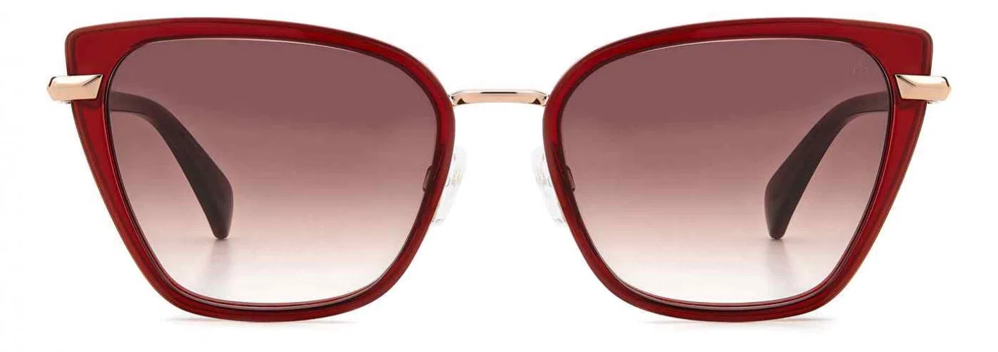 Rag & Bone RNB1057 Sunglasses - BURGUNDY - view 2